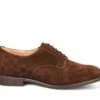 Wiltshire Plain Derby City Shoe - Chocolate Repello Suede