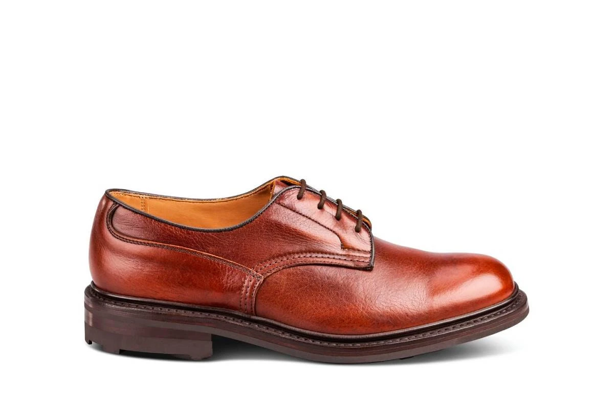 Woodstock Plain Derby Country Shoe - Caramel Kudu 1 Woodstock Plain Derby Country Shoe - Caramel Kudu