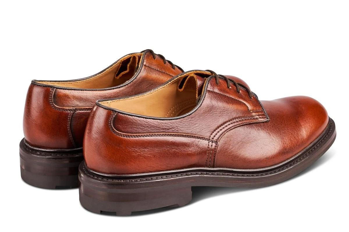 Woodstock Plain Derby Country Shoe - Caramel Kudu 4 Woodstock Plain Derby Country Shoe - Caramel Kudu - Image 4
