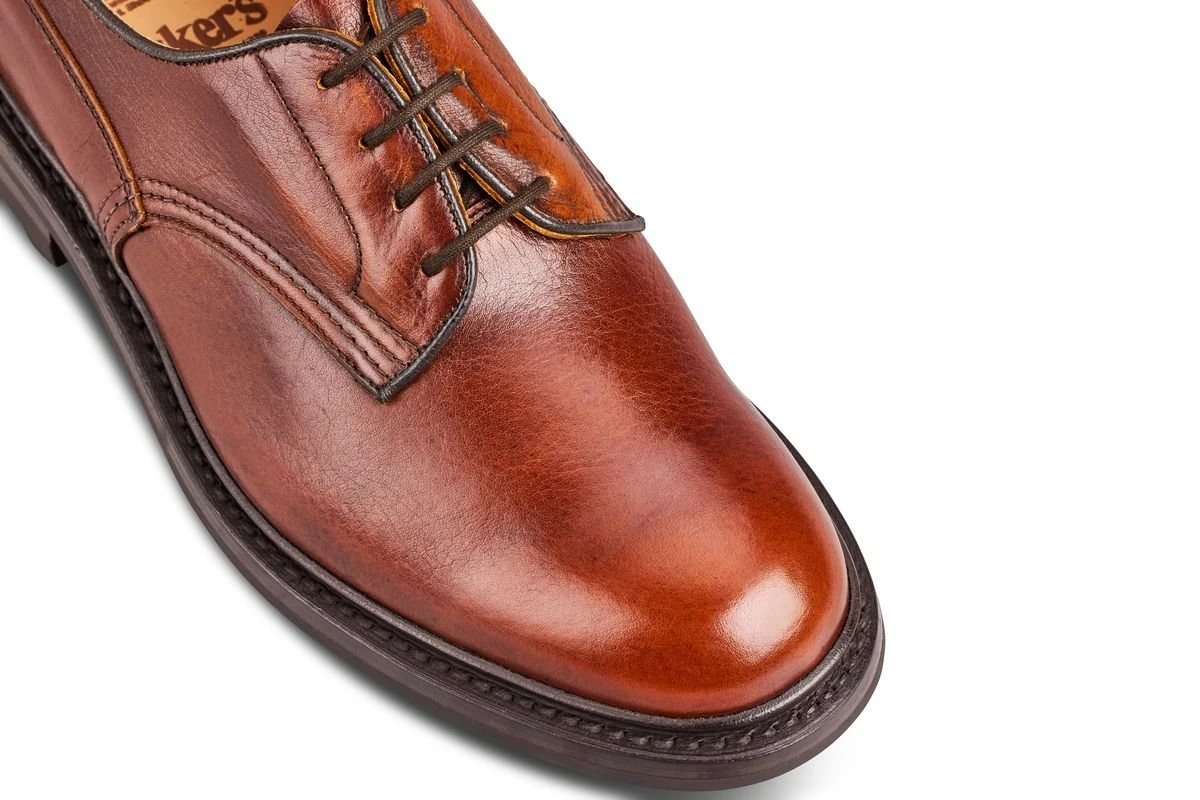 Woodstock Plain Derby Country Shoe - Caramel Kudu 2 Woodstock Plain Derby Country Shoe - Caramel Kudu - Image 2