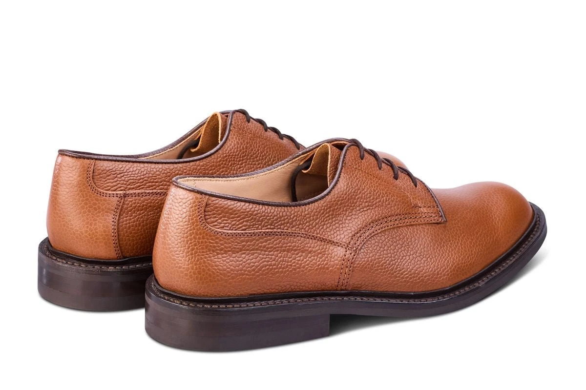 Woodstock Plain Derby Country Shoe - Sienna Scotch Grain 4 Woodstock Plain Derby Country Shoe - Sienna Scotch Grain - Image 4