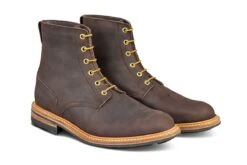 Wychwood Logger Boot - Fudge Horween Chamois (Tricker's Exclusive) -Chic Shoes Store wychwood logger boot fudge horween chamois 645544